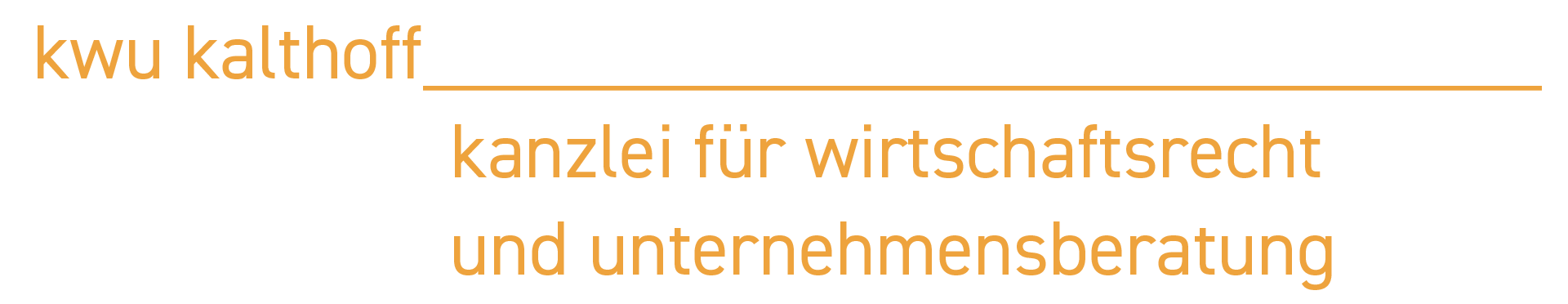 logo mit kwu Kalthoff Kanzlei für Wirtschaftsrecht und Unternehmensberatung Schriftzug